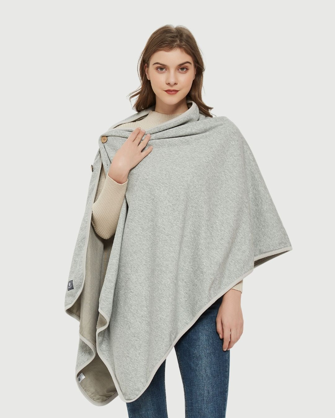 Stay cozy and protected with the Radia Smart® Poncho Blanket (Grey), featuring silver-lined Faraday fabric for powerful EMF, RF, and 5G radiation shielding. Designed for comfort and wellness, it helps reduce wireless exposure while supporting overall health. Soft, breathable, and stylish, this poncho blanket is perfect for home, travel, or relaxation. Enjoy peace of mind and warmth with this smart, anti-radiation protective layer.